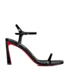 Christian Louboutin Condora Ankle-strap Red Sole Sandals In Black