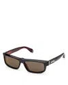 Christian Louboutin Square Sunglasses, 57mm In Black