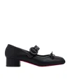 Christian Louboutin Mamastrapita Spikes 30 Leather Pump In Black