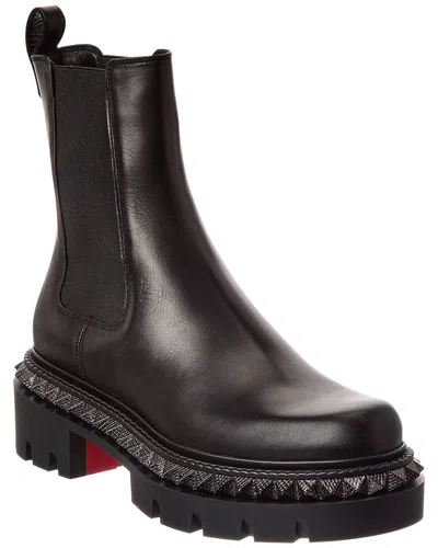 Christian Louboutin St Emilia Pyraclou Leather Boot In Black