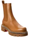 Christian Louboutin St Emilia Pyraclou Leather Boot In Brown