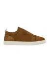 Christian Louboutin St Louis Suede Slip-on Sneakers In Animal Print