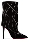 Christian Louboutin Elegant Calf Leather Boots For Women In Black
