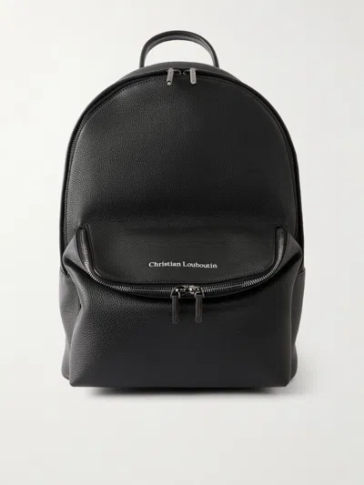 Christian Louboutin Mens Empire Black Nostalgic Leather Backpack