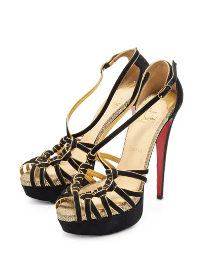 Pre-owned Christian Louboutin Strappy-design Pumps In Black
