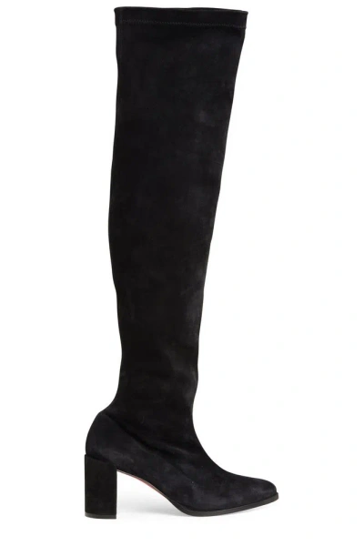 Christian Louboutin Stretchadoxa Botta Alta Boots In Black