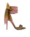 Christian Louboutin Sandale Du Desert Silk Sandals 100 In Brown