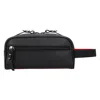 Christian Louboutin Structured Black Calfskin Blaster Travel Case With Signature Strap In Black