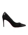 Christian Louboutin Stud Detailed Pointed Toe Pumps In Black