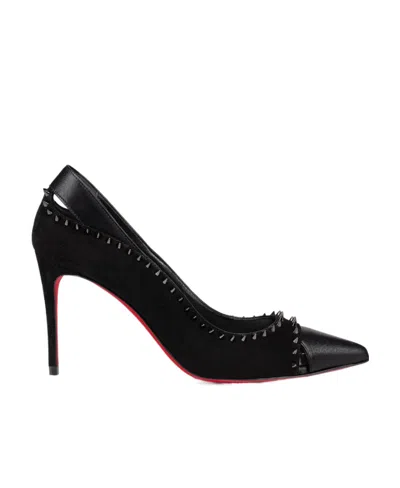 Christian Louboutin Stud Detailed Pointed Toe Pumps In Black