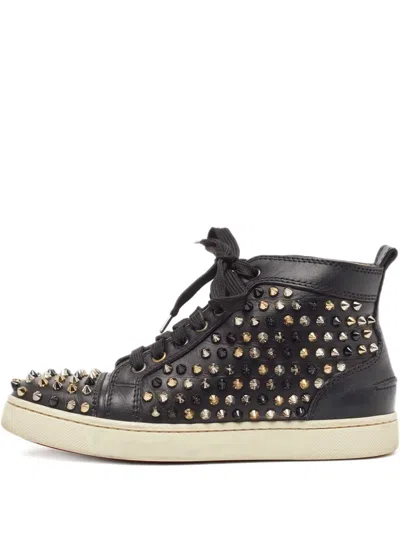 Pre-owned Christian Louboutin Stud-embellished Sneakers