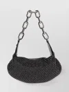 Christian Louboutin Le 54 Crystal Embellished Leather Shoulder Bag