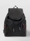 Christian Louboutin Studded Foldover Top Backpack