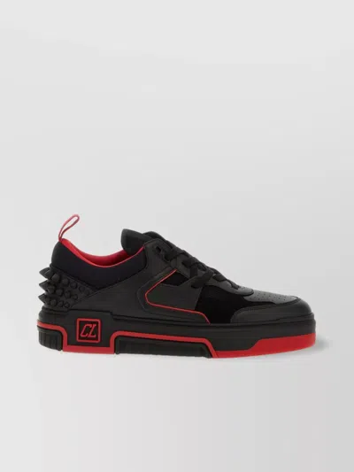 CHRISTIAN LOUBOUTIN 'STUDDED HEEL LOW-TOP SNEAKERS'