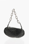 Christian Louboutin Studded Leather Hobo Bag With Chain Handle