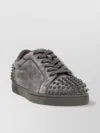 Christian Louboutin Studded Round Toe Rubber Sole Sneakers