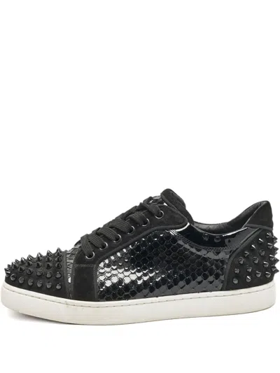 Pre-owned Christian Louboutin Studded Sneakers