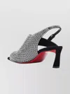 Christian Louboutin Women Viva Condora Mule Slingback T 55 Sandalo Con Tacco In Black