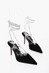 Christian Louboutin Astrid Lace Black Suede Pumps In Black