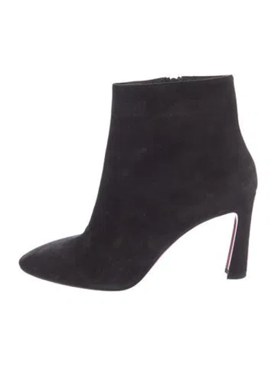Pre-owned Christian Louboutin Suede Boots In Blue