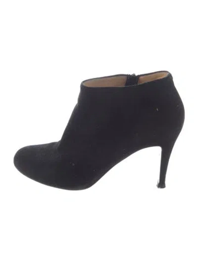 Pre-owned Christian Louboutin Suede Boots In Blue