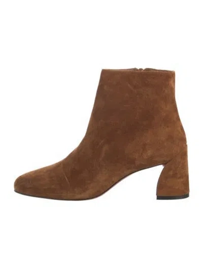 Pre-owned Christian Louboutin Suede Boots In Brown