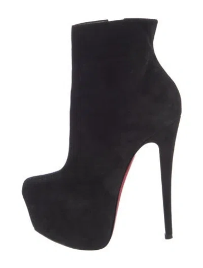 Pre-owned Christian Louboutin Suede Boots In Multi