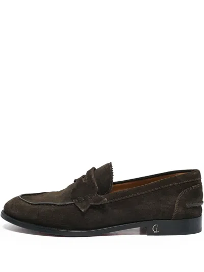 Pre-owned Christian Louboutin Suede Loafers