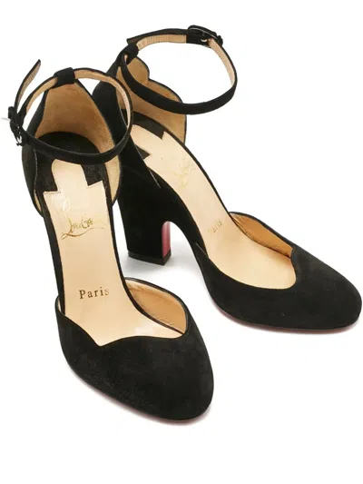Pre-owned Christian Louboutin Suede Pumps In Black