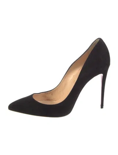 Pre-owned Christian Louboutin Suede Pumps In Black