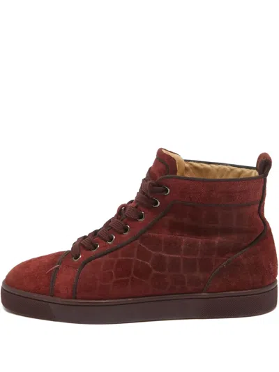 Pre-owned Christian Louboutin Suede Sneakers