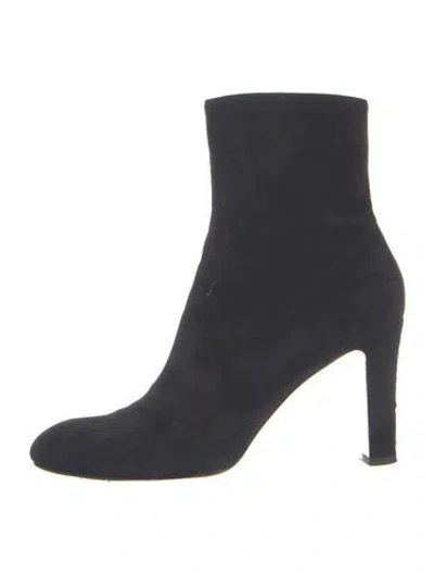 Pre-owned Christian Louboutin Suede Sock Boots In Blue