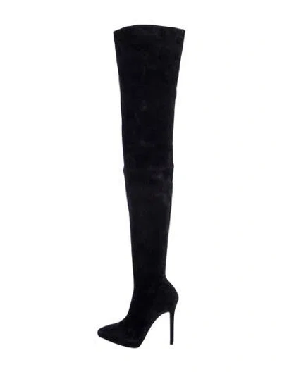 Pre-owned Christian Louboutin Suede Sock Boots In Multi
