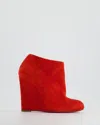 CHRISTIAN LOUBOUTIN CHRISTIAN LOUBOUTIN SUEDE WEDGE ANKLE BOOTS
