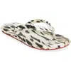 Christian Louboutin Loubi Donna Spike Red Sole Flip Flops In Vintage Rose