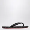 Christian Louboutin Studded Rubber Sole Open Toe Sandals