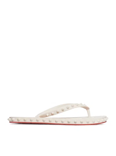 Christian Louboutin Super Loubi Flip Sandals In Letche