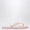 Christian Louboutin Super Loubi Flip-flops Milk Coloured Women In Neutral