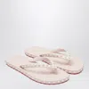 Christian Louboutin Super Loubi Flip-flops Milk Coloured Women In Pink
