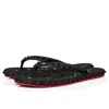 Christian Louboutin Studded Rubber Sole Open Toe Sandals