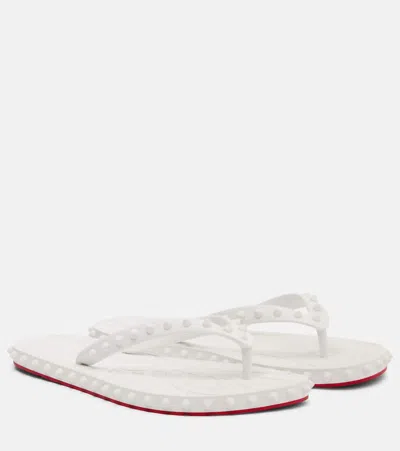 Christian Louboutin Super Loubi Flip Spiked Thong Sandals