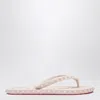Christian Louboutin Super Loubi Flip-flops Milk Coloured Women In Neutral