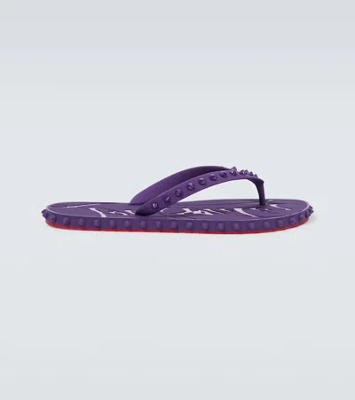 Christian Louboutin Super Loubi Pvc Slides In Jacaranda