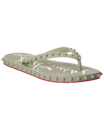 Christian Louboutin Super Loubi Rubber Flip Flop In Multi