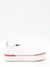 Christian Louboutin Super Pedro Canvas Platform Sneaker In White