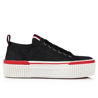 CHRISTIAN LOUBOUTIN MODERN BLACK SUPER PEDRO SNEAKERS FOR WOMEN