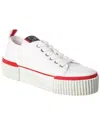 Christian Louboutin Pedro Donna Junior White Canvas Sneakers In White