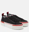 Christian Louboutin Low Top Sneakers Flatform Sole In Black