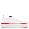 CHRISTIAN LOUBOUTIN SUPER PEDRO WHITE CANVAS SNEAKERS