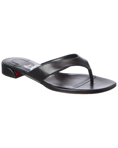 Christian Louboutin Sweet Jane Leather Sandal In Black